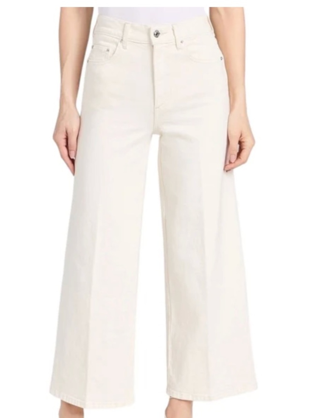 MOTHER The Ditcher Roller Zip Crop High-Rise Slouch Straight-Leg Ankle Jeans
